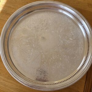 Elegant Silver Serveware Tray